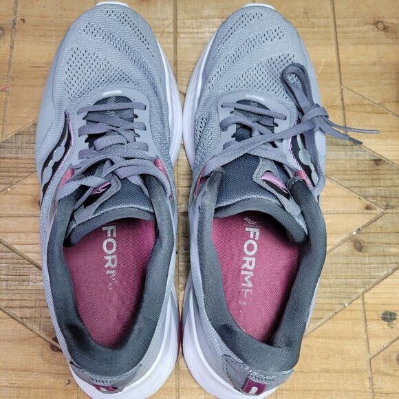 Saucony Guide 15 Womens Shoes Size 10.5 Gray Running Walking  Athletics Sneakers - Picture 10 of 11